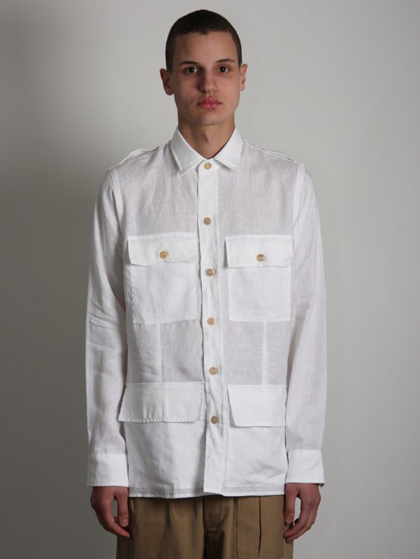 Nigel Cabourn Linen Shirt Jacket