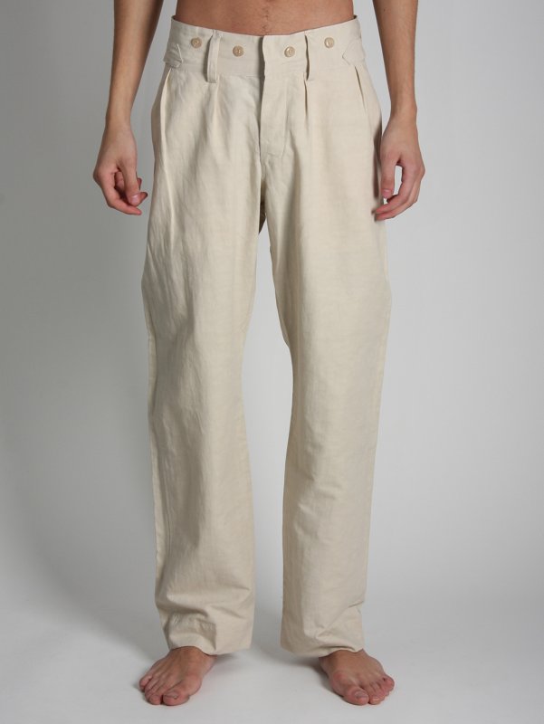 Nigel Cabourn Cotton Trousers With Braces