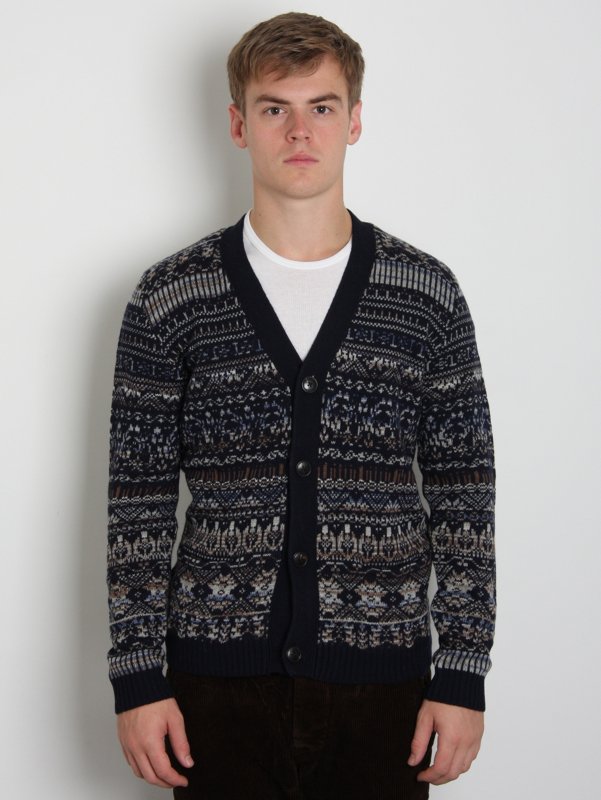 NN.07 Mens Liverpool Fair Isle Cardigan