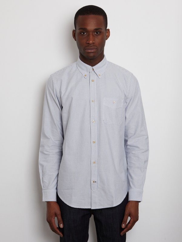 NN07 Men's Derek Striped Oxford Shirt