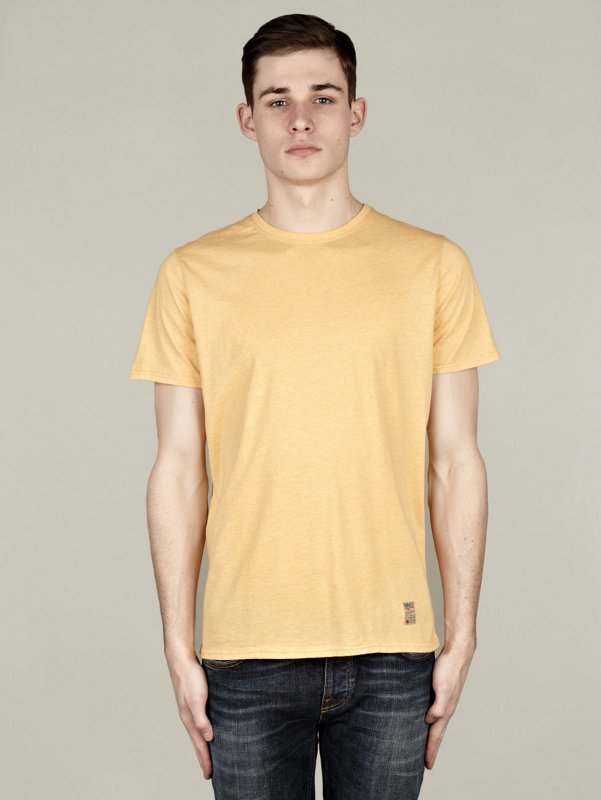 Mens Yellow Todd Cotton T-Shirt