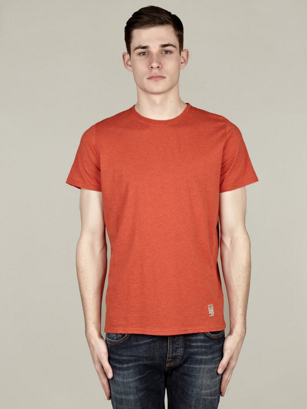 Mens Orange Todd Cotton T-Shirt