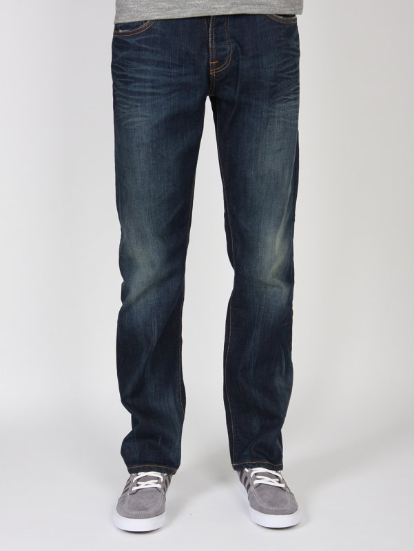 Nudie Jeans Men's Average Joe Dark Organic Regular Jean
