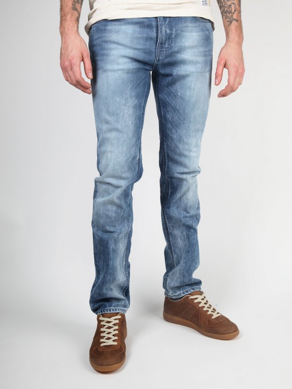 Nudie Jeans Men's Thin Finn Organic Strikey Punk Jeans
