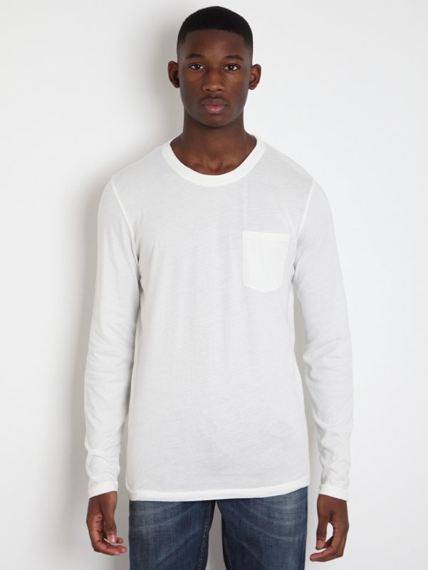Nudie Jeans Mens Long Sleeved Pocket T-Shirt