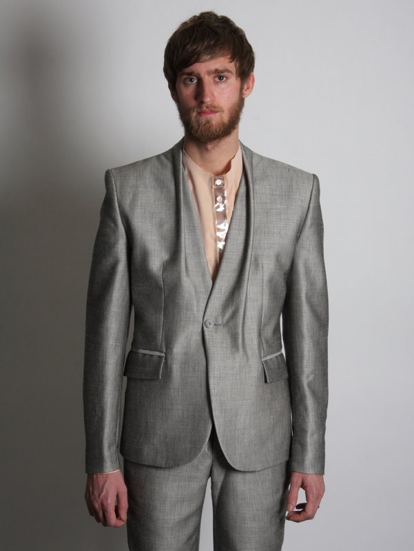 Omar Kashoura Collared Body Formed Jacket
