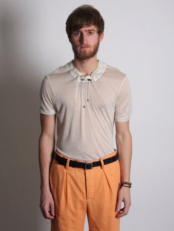 Omar Kashoura Gathered Neck Tshirt