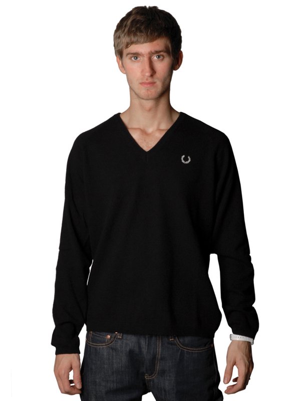 FRED PERRY and RAF SIMONS Raf Simons and Fred Perry V-Neck Knitwear