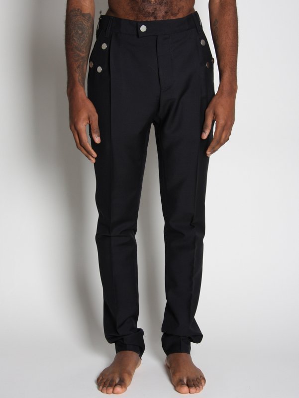 Raf Simons Front Pleat Wool Mix Trousers