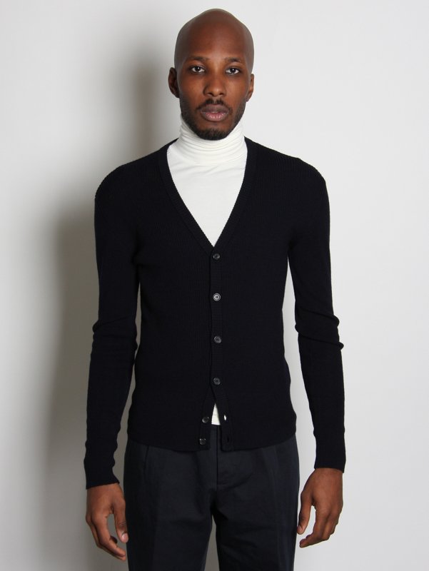 Raf Simons Ribbed Wool Cardigan 