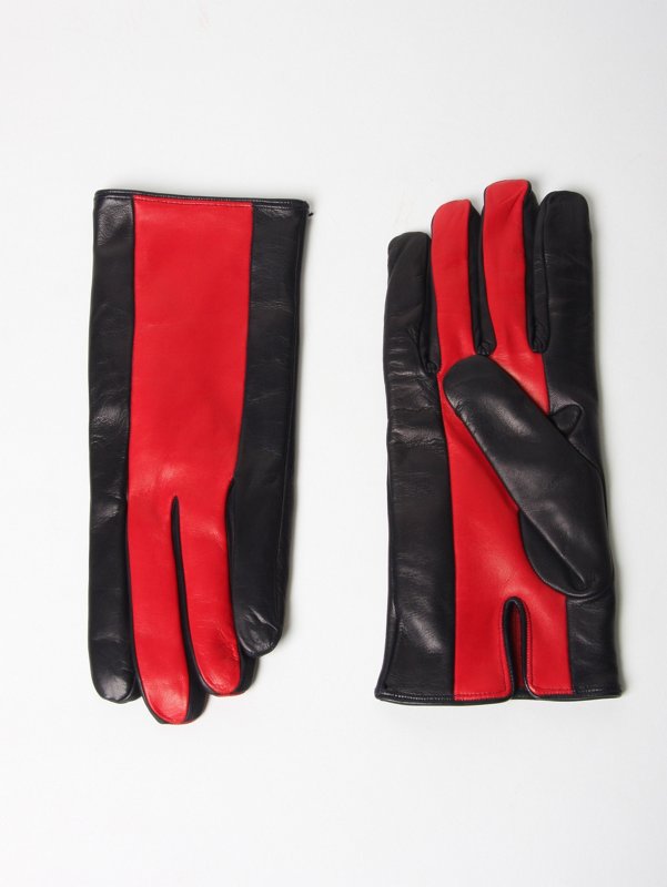 Raf Simons Leather Vertical Gloves