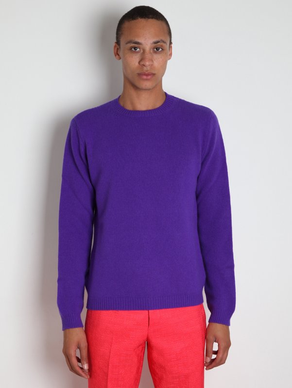 Raf Simons Men's Cable Backed Shetland Jumper