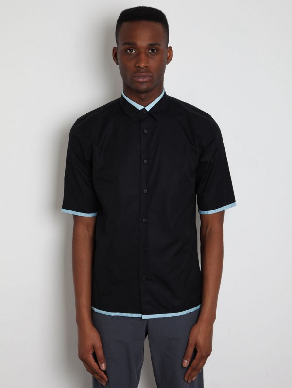 Raf Simons Men's Short Sleeved Shirt With Bindings