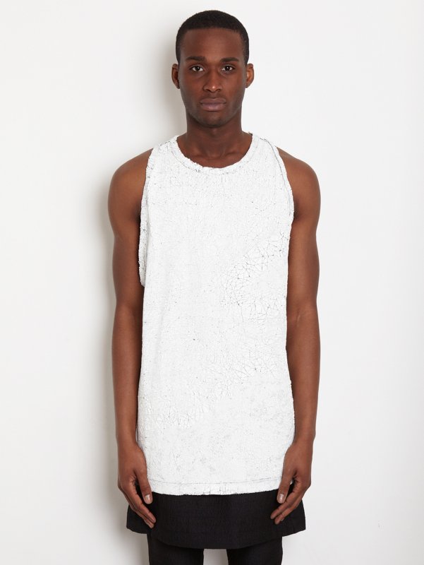 Rick Owens DRKSHDW Men's Cracked Paint Vest