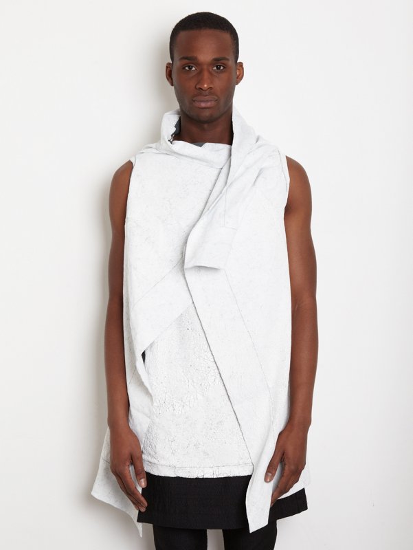 Rick Owens DRKSHDW Men's Crack Paint Shawl