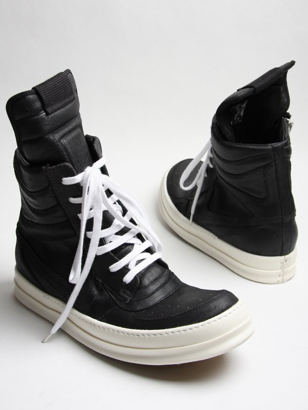 ro0074blk_01?Rick%20Owens%20Trainer%20Boot%20Leather