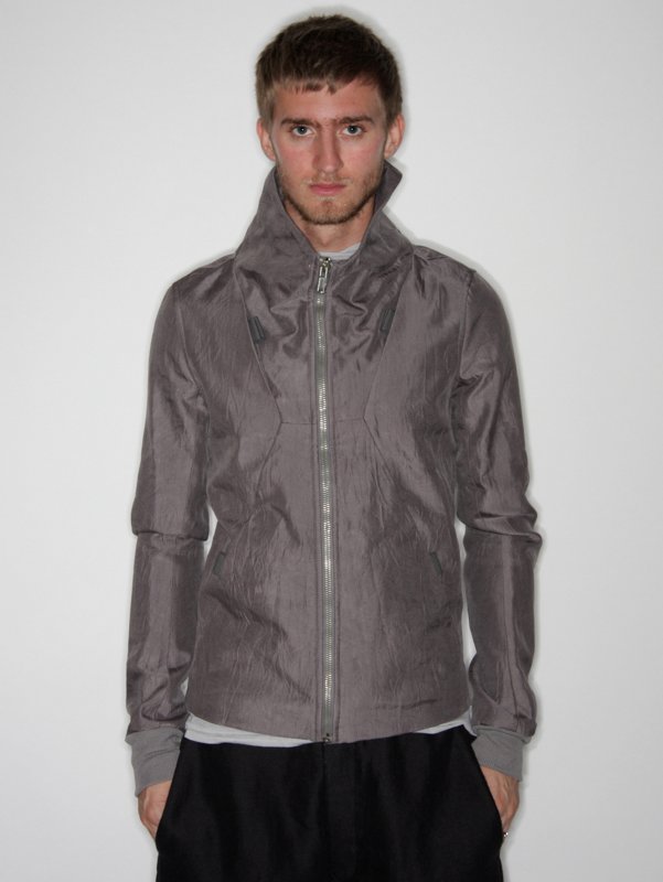 Rick Owens Silk Collar Bomber Jacket