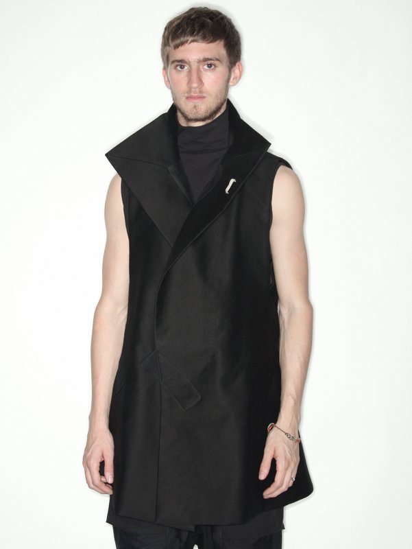 Rick Owens Velcro Sleeveless Samurai Jacket