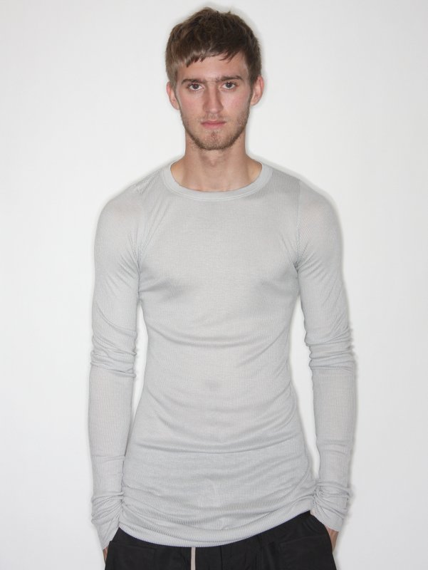 Mens Long Sleeved Ribbed T-Shirt