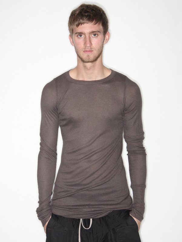 GREY SINGLE LONGSLEEVED T-SHIRT