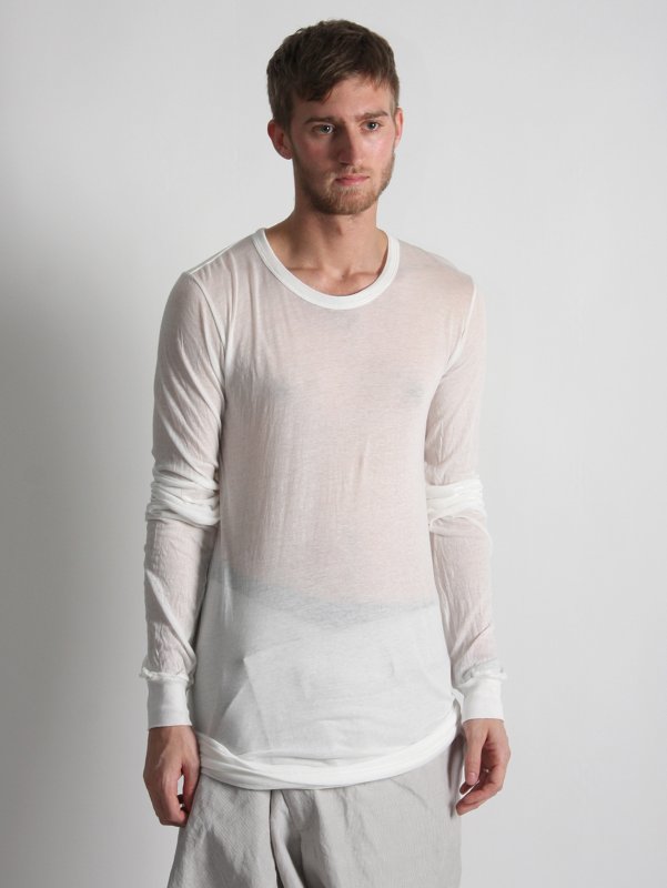 Rick Owens Woven Long Sleeve T-shirt