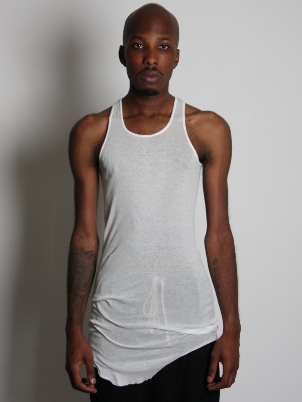 Rick Owens Fluoro Semi-sheer Jersey Vest