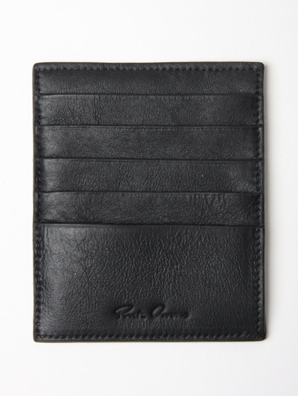 Rick Owens Treated Leather Card Holder