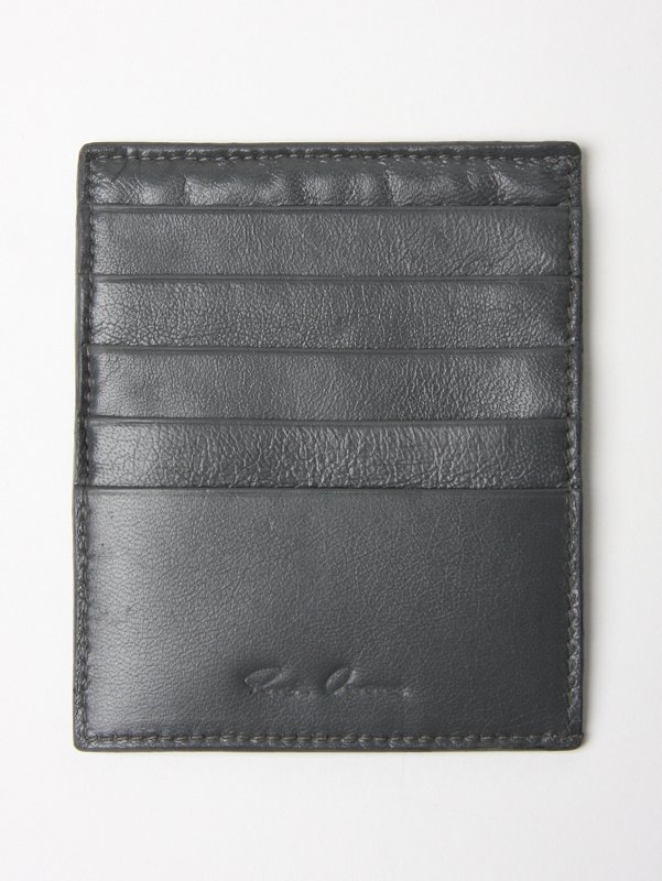 Rick Owens Treated Leather Card Holder