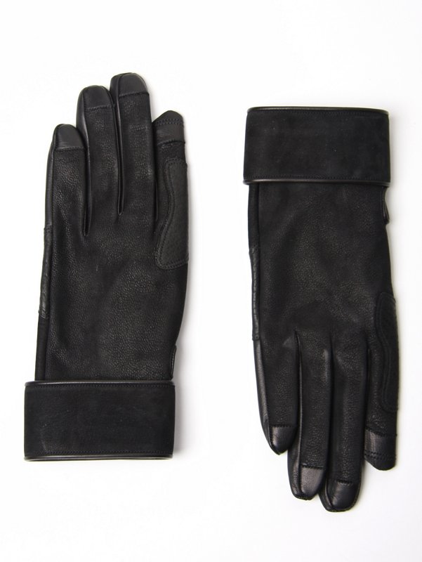 Rick Owens Patchwork Leather Gloves