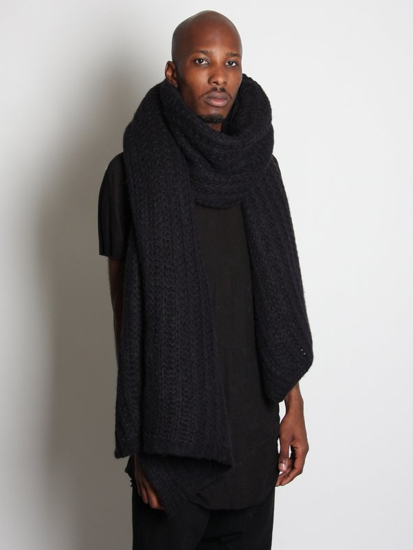 Rick Owens Oversized Knitted Scarf