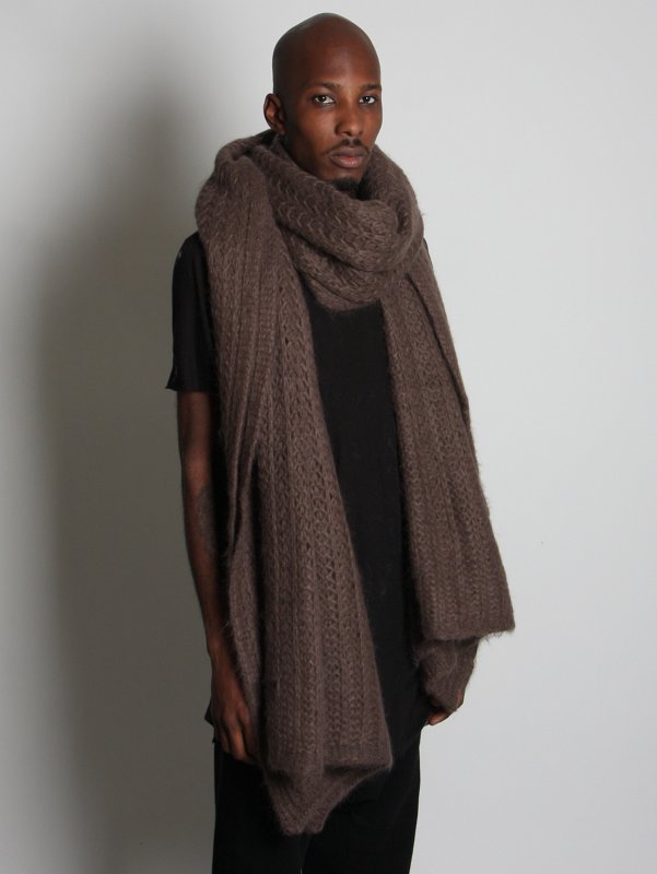 Rick Owens Oversized Knitted Scarf