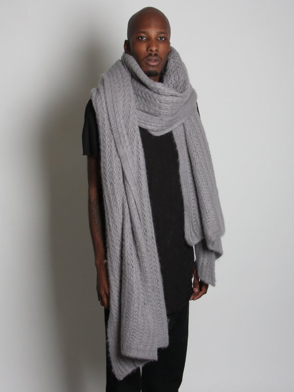 Rick Owens Oversized Knitted Scarf