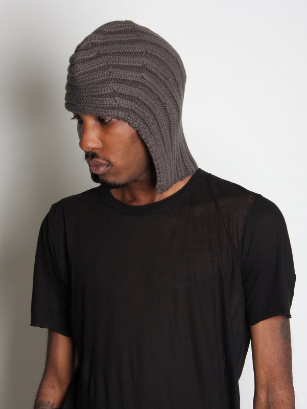 Rick Owens Grey Alpaca Hat