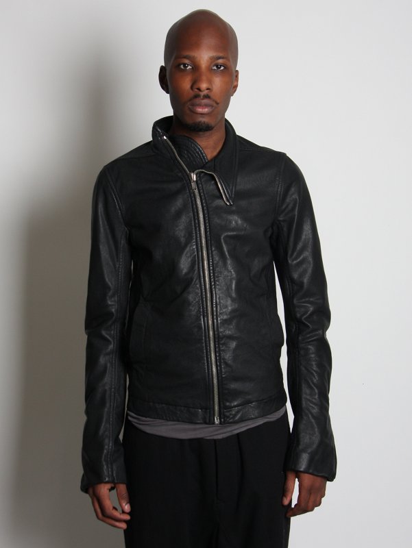 Rick Owens Lambskin Leather Mollino Jacket