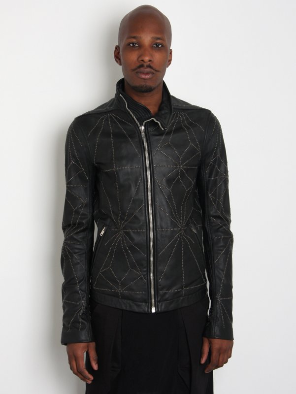 Rick Owens Anthem Men's Studded Leather Jacket