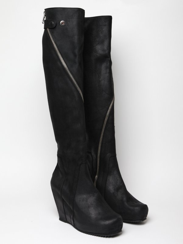Rick Owens Men's Megacreeper High Wedge Boot