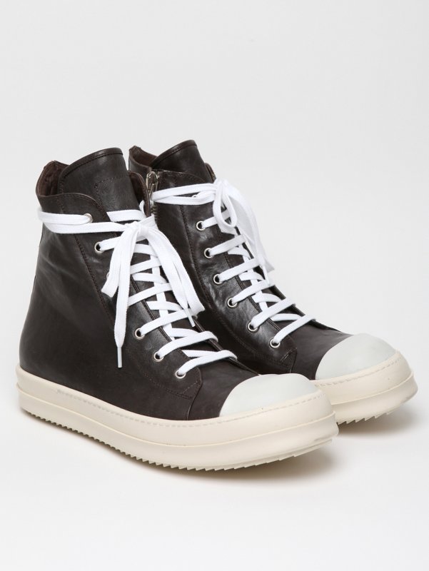 Rick Owens Men's Leather Sneaker