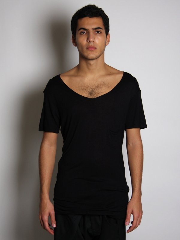 Asymmetrical Raw Edge T-Shirt