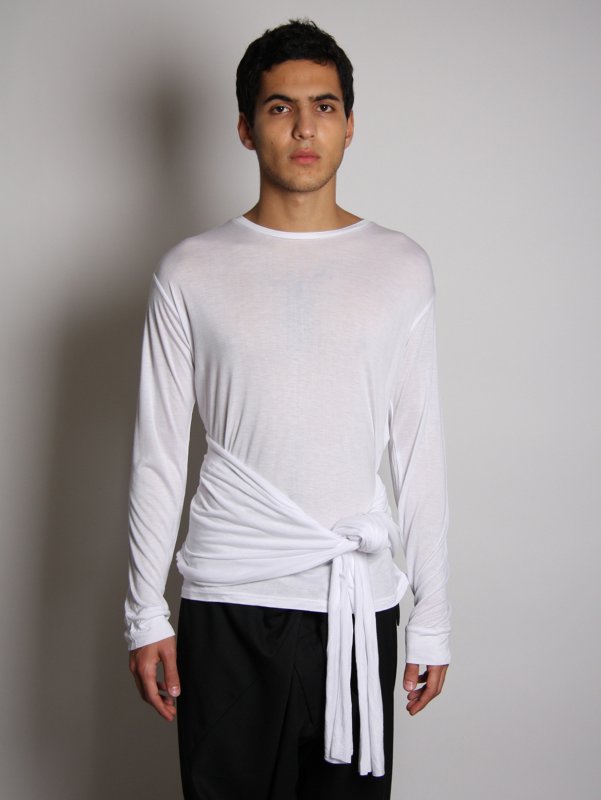 ROCHAMBEAU Long Sleeve Raw Edge T-Shirt