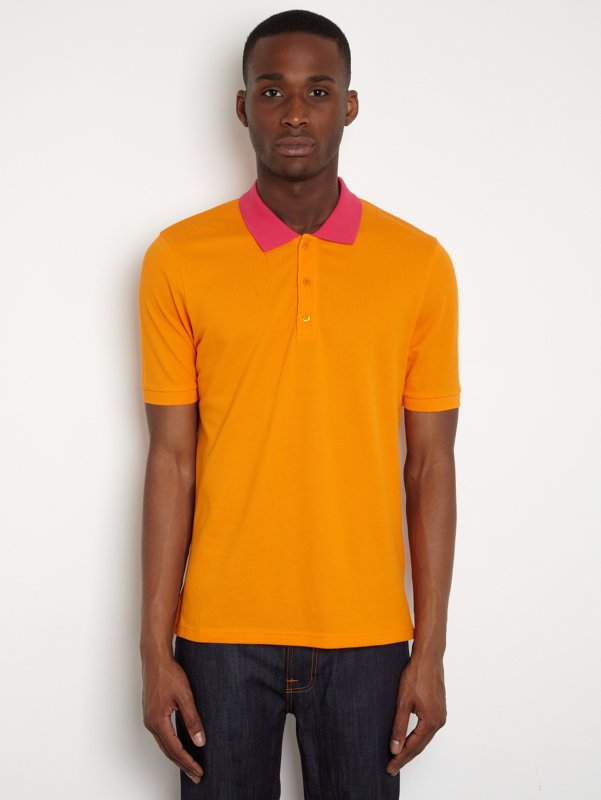 Raf Simons 1995 Men's Contrast Collar Polo