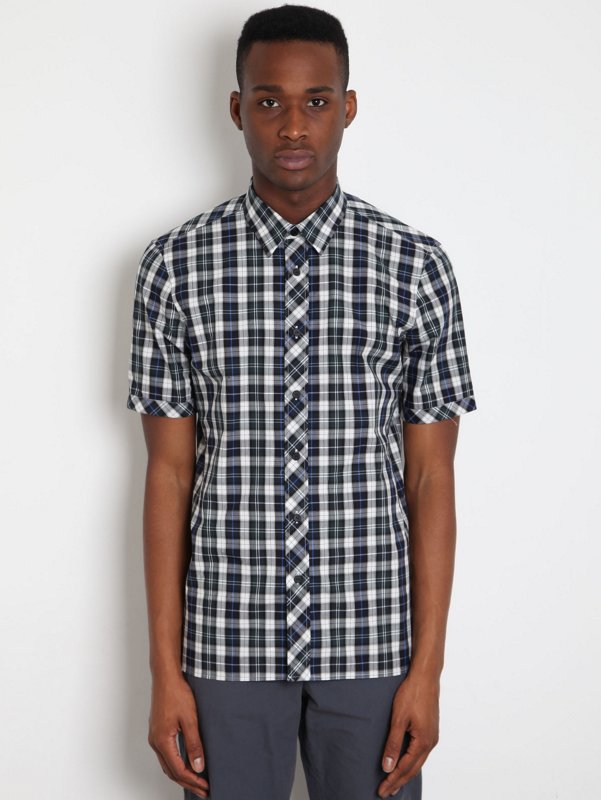 Raf Simons 1995 Men's Check Short Sleeve Shirt