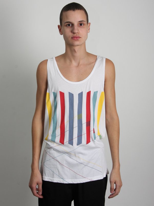 Rxmance Homeless Stripe Tank Top Vest