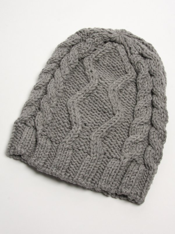 'aT Oversize Cable Beanie Hat