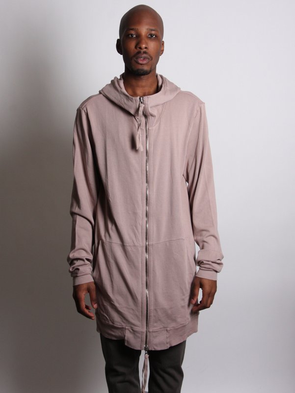 SILENT Long Loose Fit Hoody Zip
