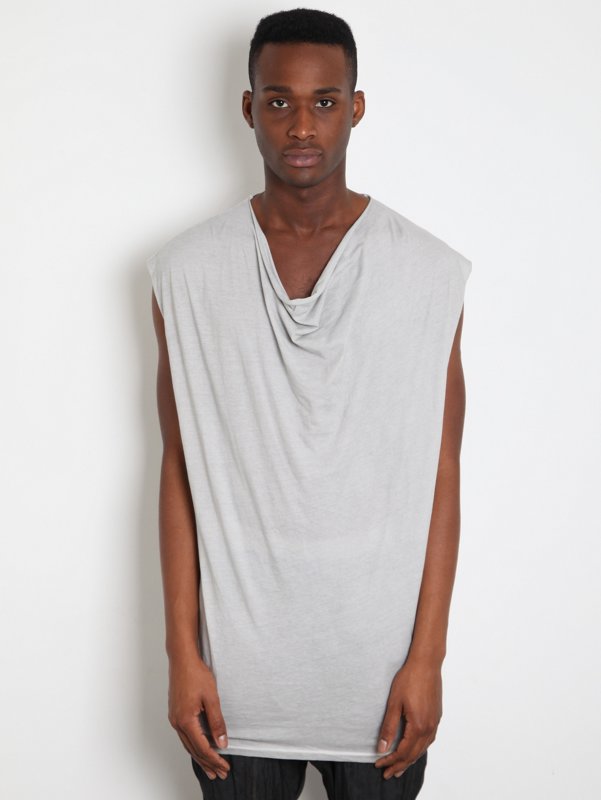 SILENT By Damir Doma Men's Thim Dust Cowl Neck Top