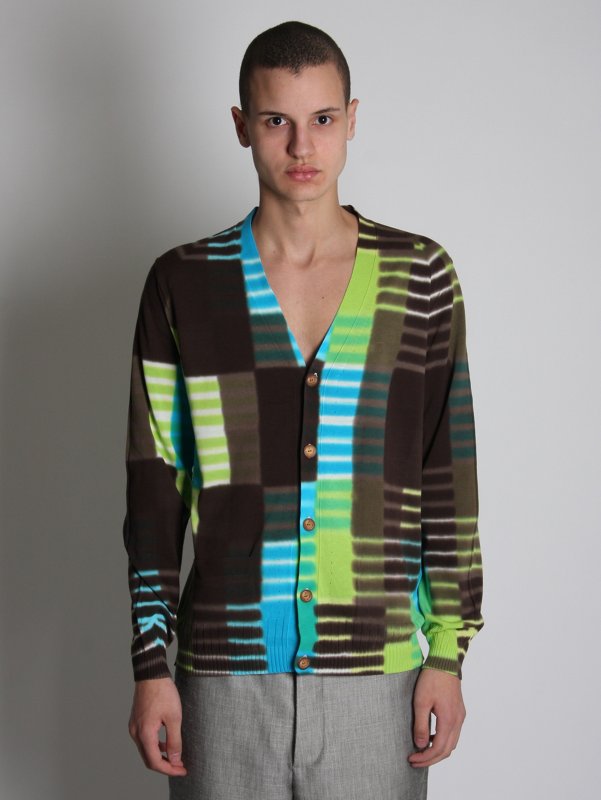 Side Slope Knitted V Neck Cardigan