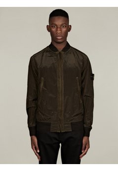 Men's Nylon Metal Bomber Jacket