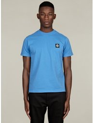 Men's Blue Basic Cotton T-Shirt