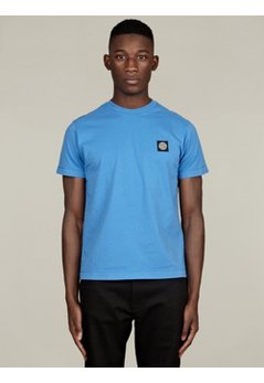 Men's Blue Basic Cotton T-Shirt