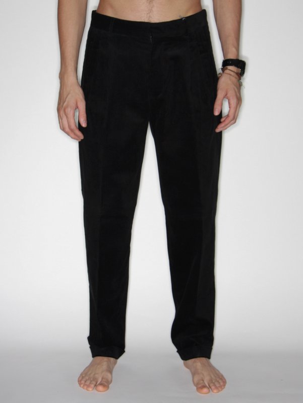 SATYENKUMAR Classic Cuff Courduroy Trouser